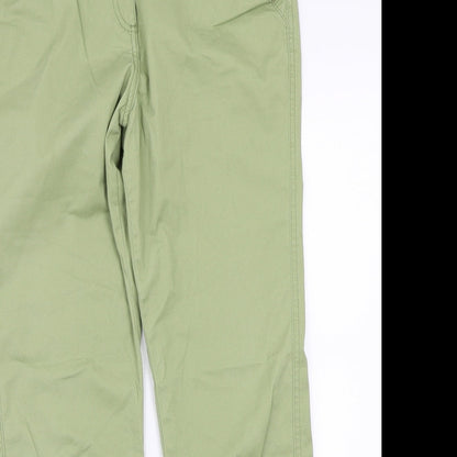 Womens UK Size 12 Papaya Regular Fit  Green Trousers