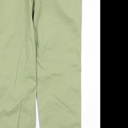 Womens UK Size 12 Papaya Regular Fit  Green Trousers