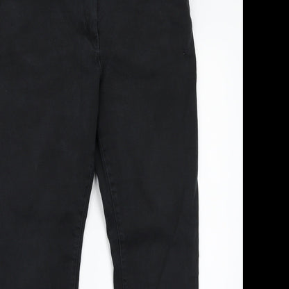 NEXT Womens Black   Straight Jeans  L27 in