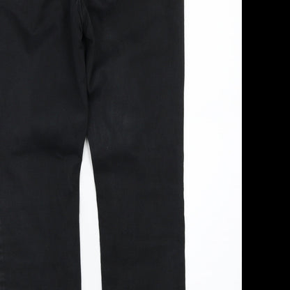 NEXT Womens Black   Straight Jeans  L27 in