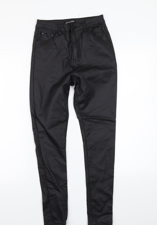 Pretty little thing Womens Black   Trousers  Size 12 L25 in