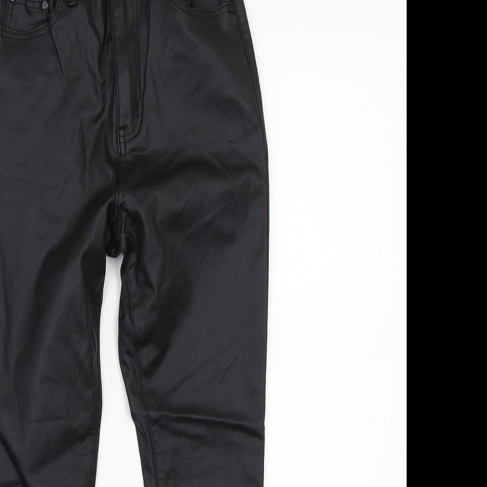 Pretty little thing Womens Black   Trousers  Size 12 L25 in