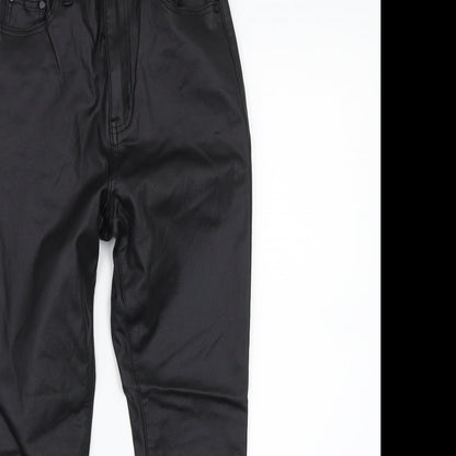 Pretty little thing Womens Black   Trousers  Size 12 L25 in