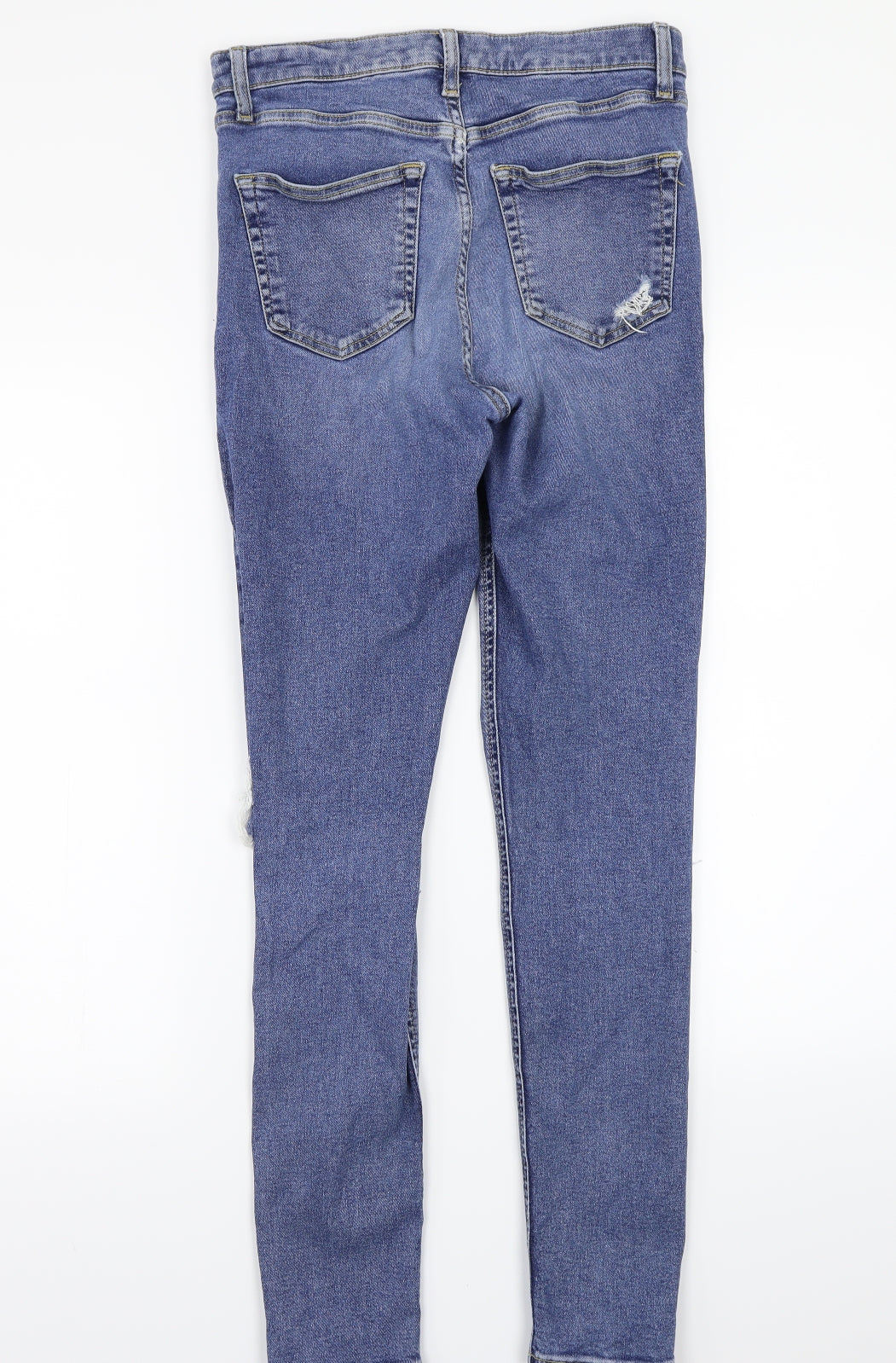 Topshop Womens Blue   Straight Jeans Size 30 L29 in
