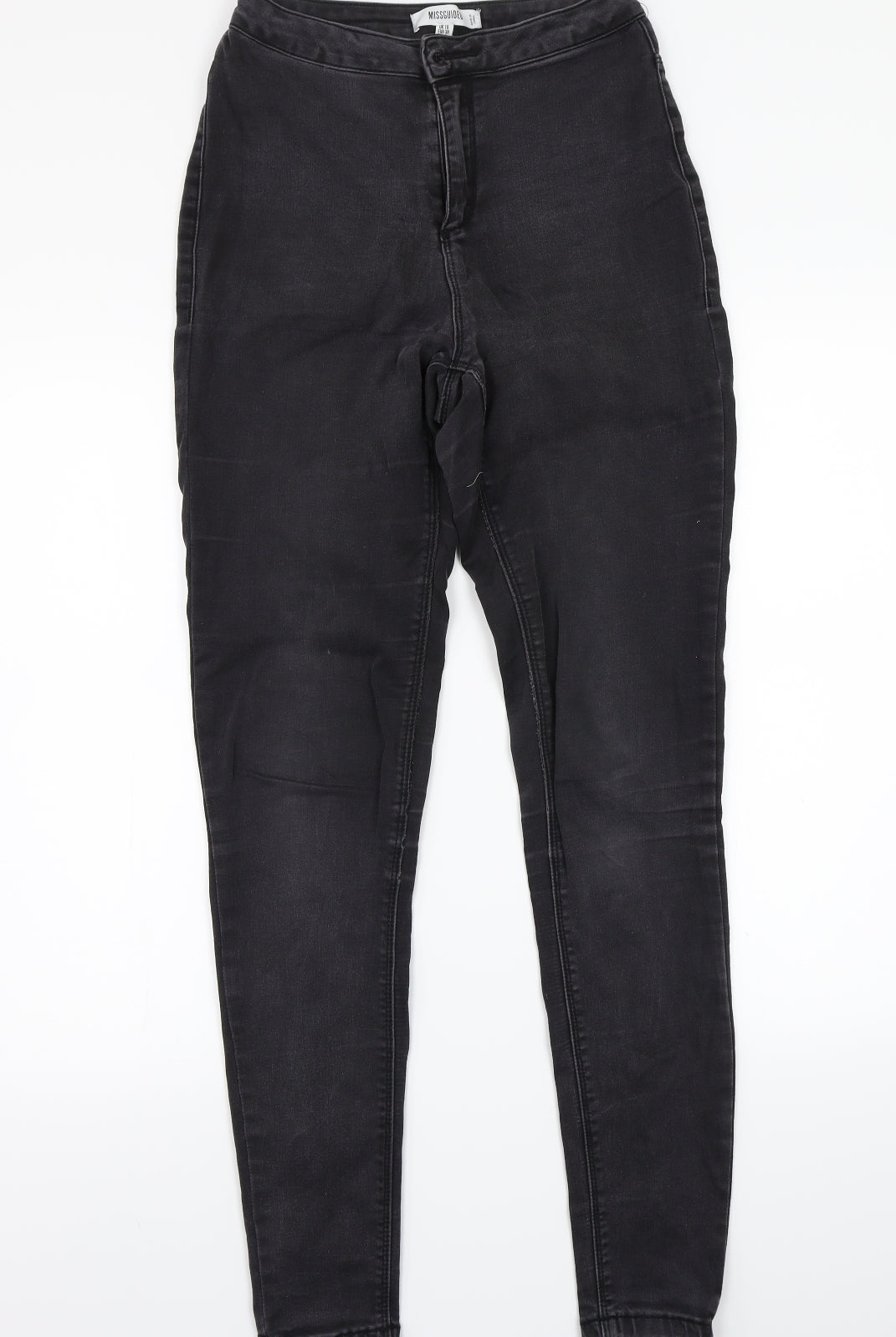 Missguided Womens Black   Straight Jeans Size 10 L29 in