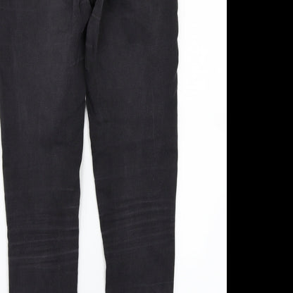 Missguided Womens Black   Straight Jeans Size 10 L29 in