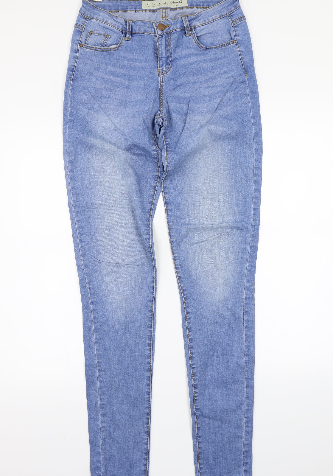 Denim & Co. Womens Blue   Skinny Jeans Size 8 L31 in