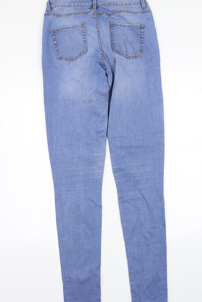 Denim & Co. Womens Blue   Skinny Jeans Size 8 L31 in
