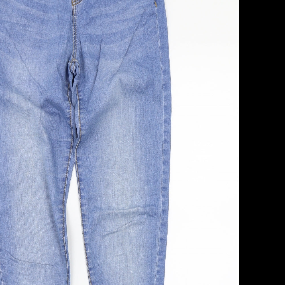 Denim & Co. Womens Blue   Skinny Jeans Size 8 L31 in