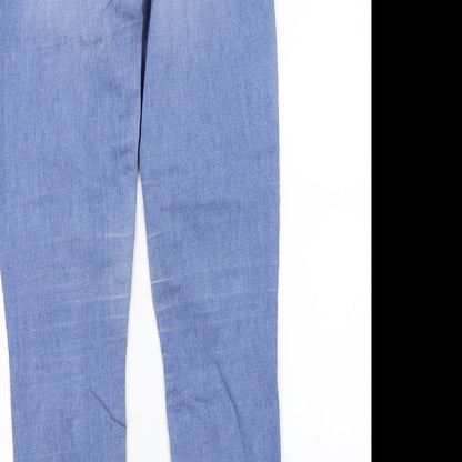 Denim & Co. Womens Blue   Skinny Jeans Size 8 L31 in