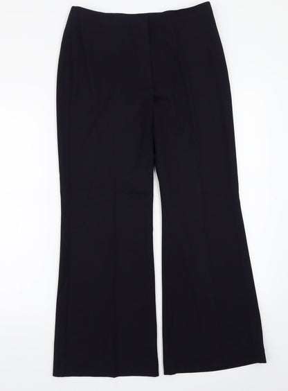 Womens UK Size 12 Marks and Spencer Regular Fit  Blue Trousers