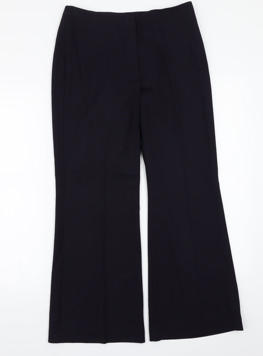 Womens UK Size 12 Marks and Spencer Regular Fit  Blue Trousers