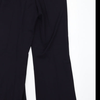 Womens UK Size 12 Marks and Spencer Regular Fit  Blue Trousers