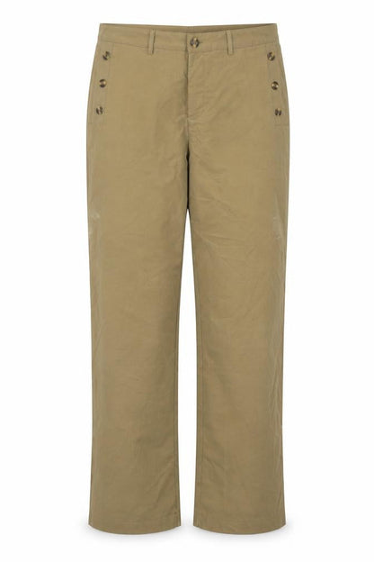 Womens UK Size L Preworn Regular Fit  Brown Trousers