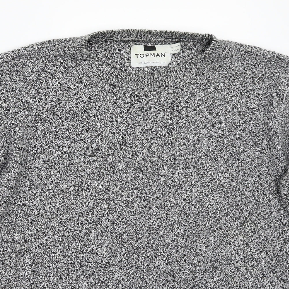 Topshop Mens Grey   Pullover Jumper Size S