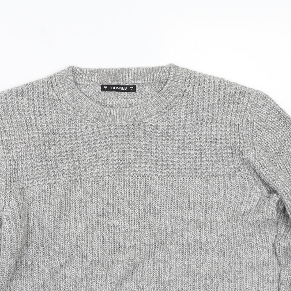 Dunnes Womens Grey   Pullover Jumper Size L