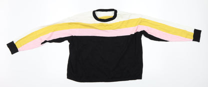 New Look  Womens Black Striped  Pullover Jumper Size M