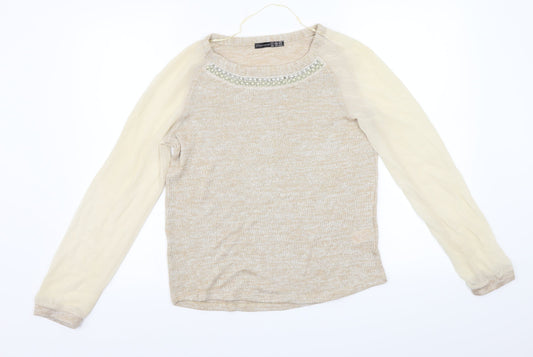 Atmosphere  Womens Beige   Pullover Jumper Size 8