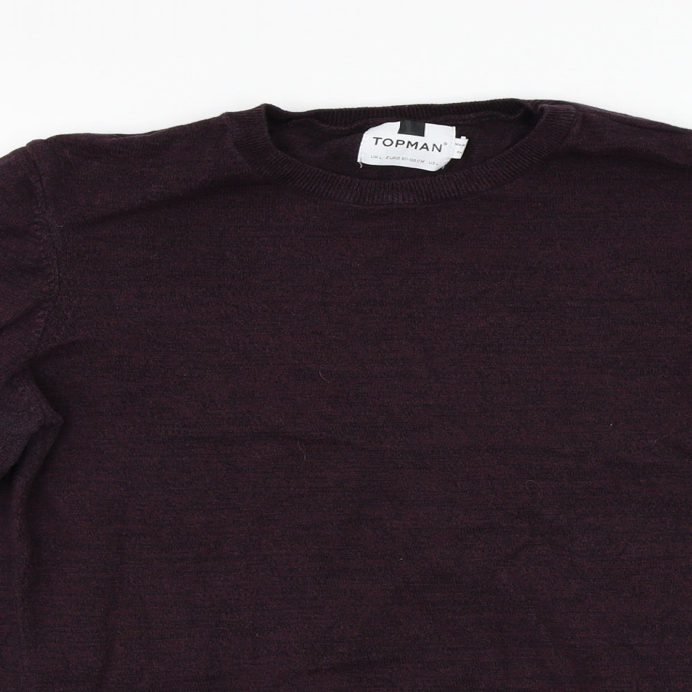 Topman  Mens Red   Pullover Jumper Size L