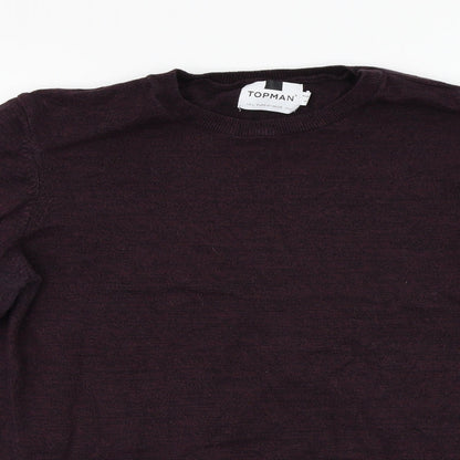 Topman  Mens Red   Pullover Jumper Size L