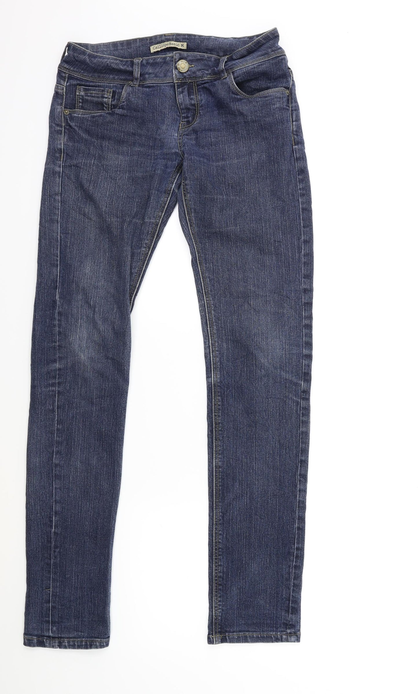 Womens UK Size M Calliope Regular Fit Skinny Blue Jeans