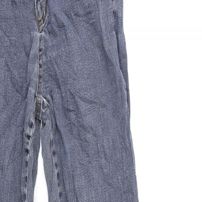 Arizona Jeans Womens Blue  Denim Straight Jeans Size 28 in L26 in