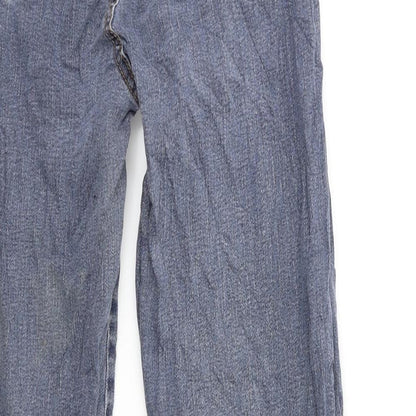 Arizona Jeans Womens Blue  Denim Straight Jeans Size 28 in L26 in