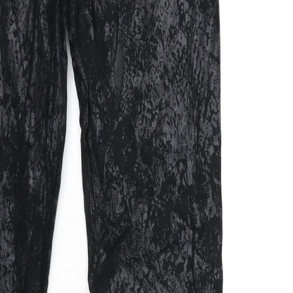 Flame Womens Black  Denim Skinny Jeans Size 6 L30 in