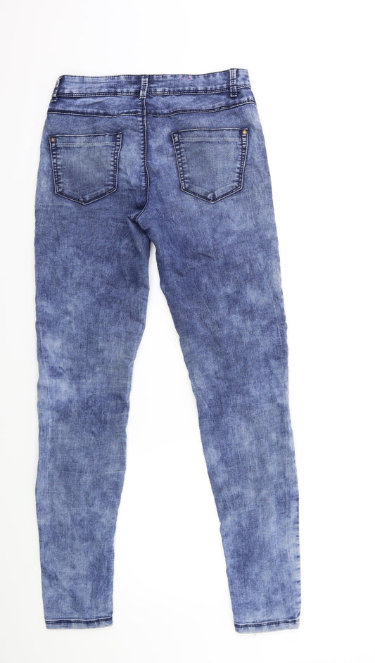 New Look Womens Blue  Denim Skinny Jeans Size 8 L30 in