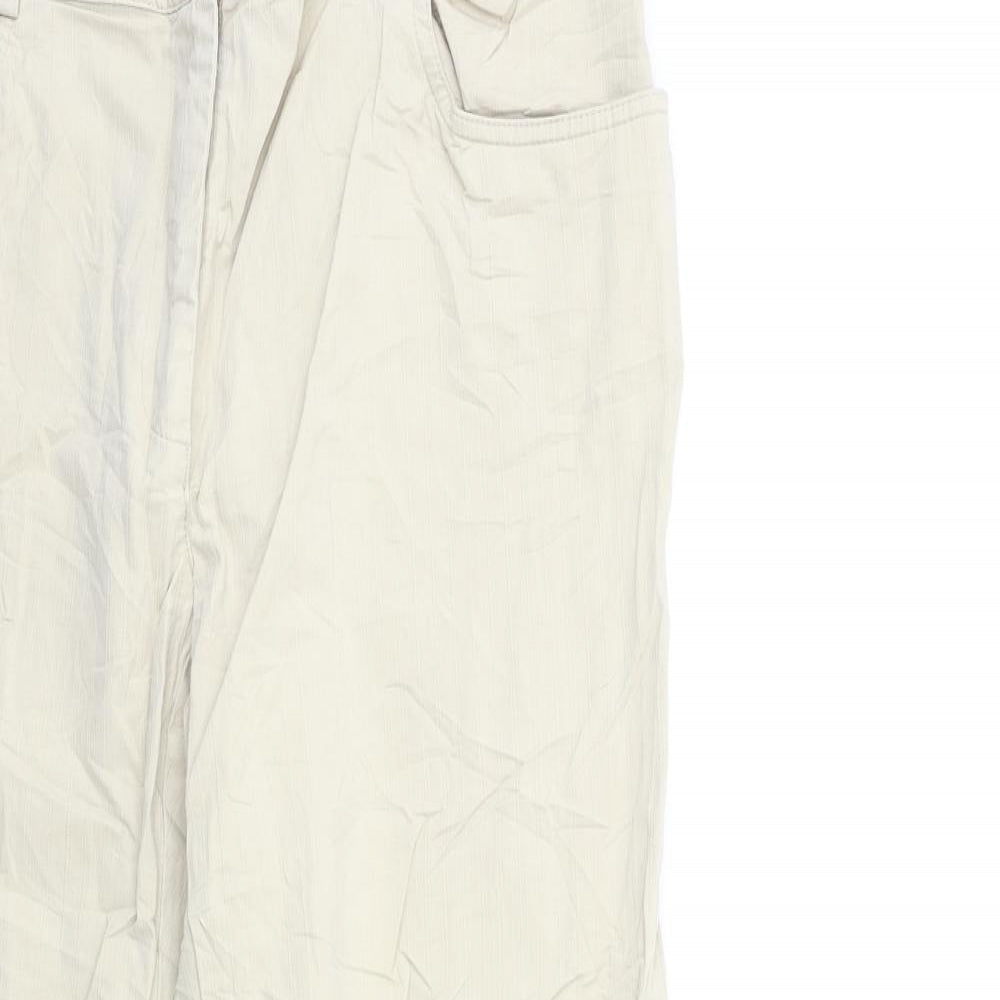 CAROLINE VANITY Womens Beige   Trousers  Size 14 L26 in
