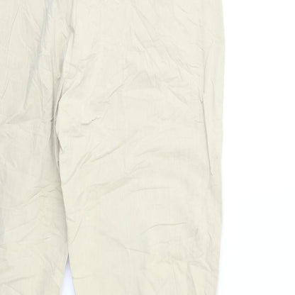 CAROLINE VANITY Womens Beige   Trousers  Size 14 L26 in