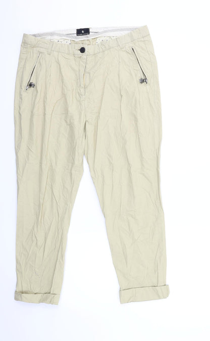 Maison Scotch Womens Beige   Trousers  Size 34 in L25 in