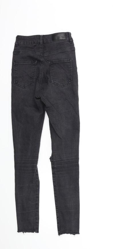 Never Denim Womens Black  Denim Skinny Jeans Size XS L27 in