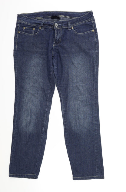 Womens UK Size 34 in Preworn Regular Fit Skinny Blue Jeans