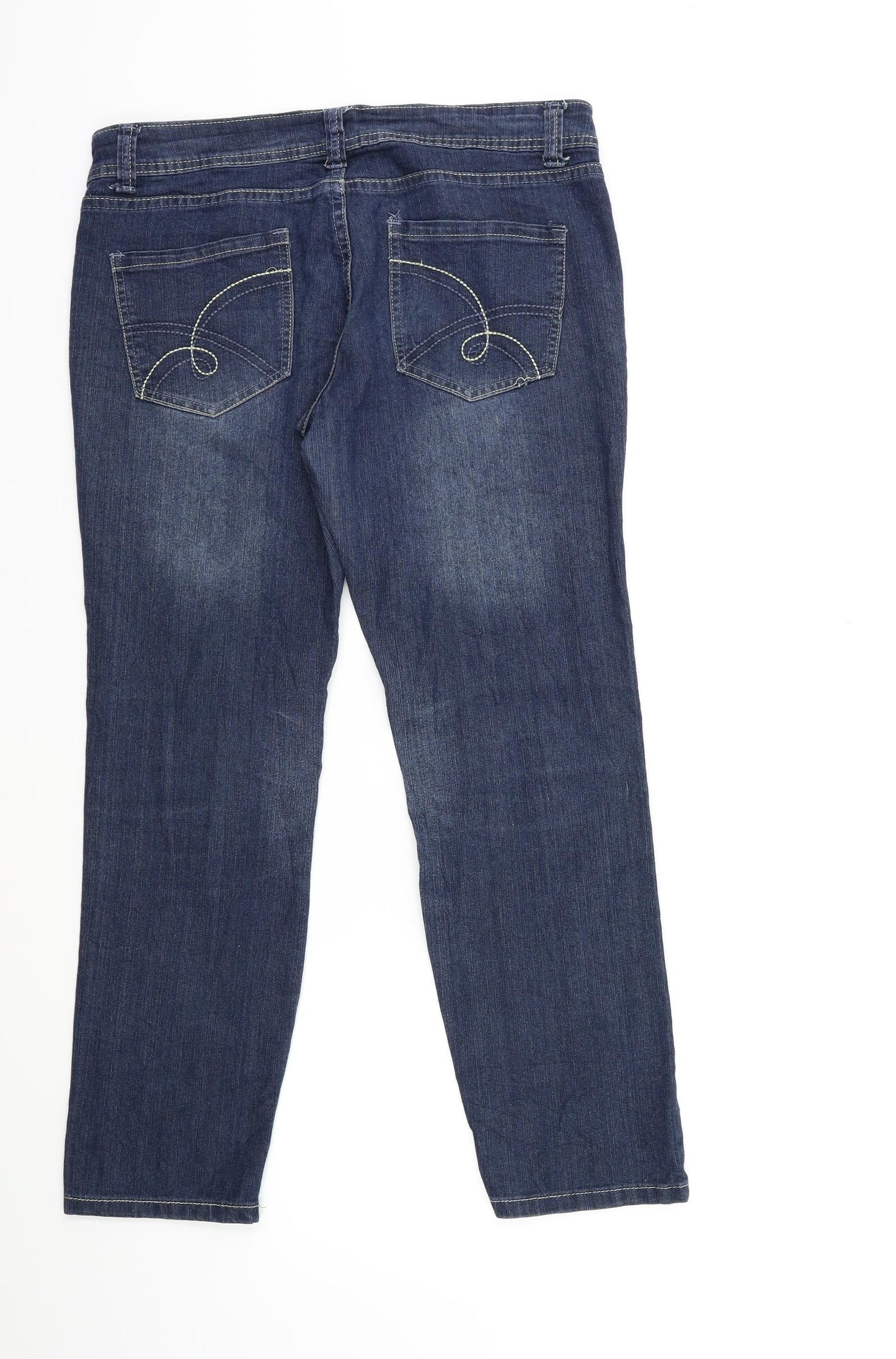 Womens UK Size 34 in Preworn Regular Fit Skinny Blue Jeans