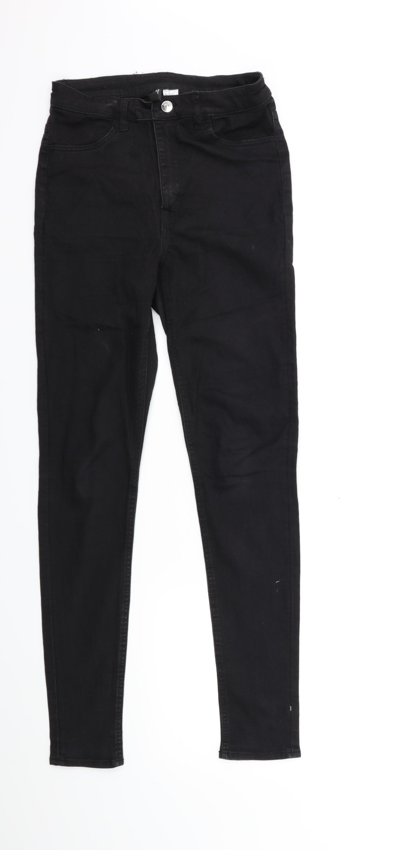 Womens UK Size 12 H&M Regular Fit Skinny Black Jeans