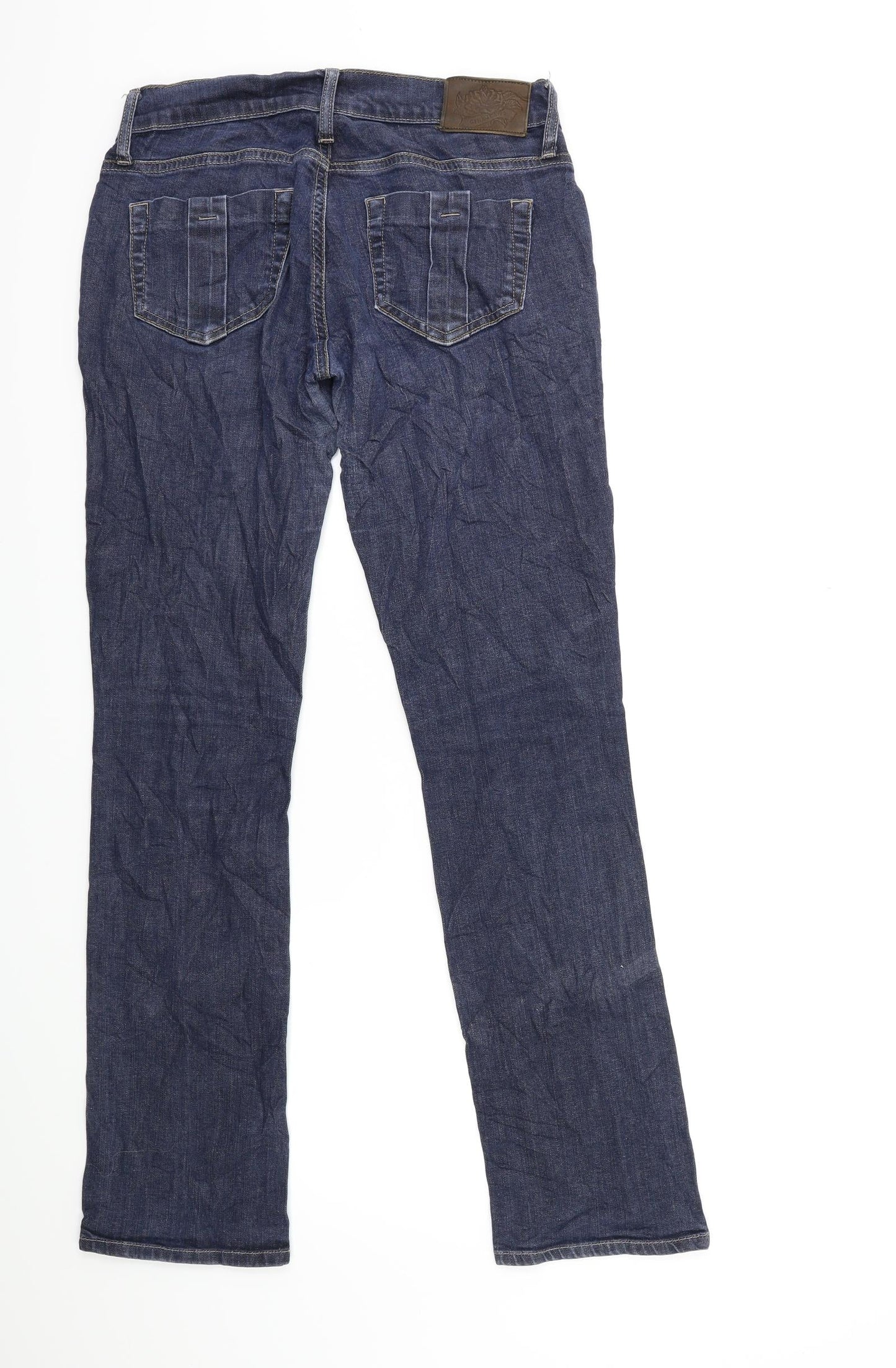 GINA JEANS Womens Blue  Denim Straight Jeans Size 30 in L30 in