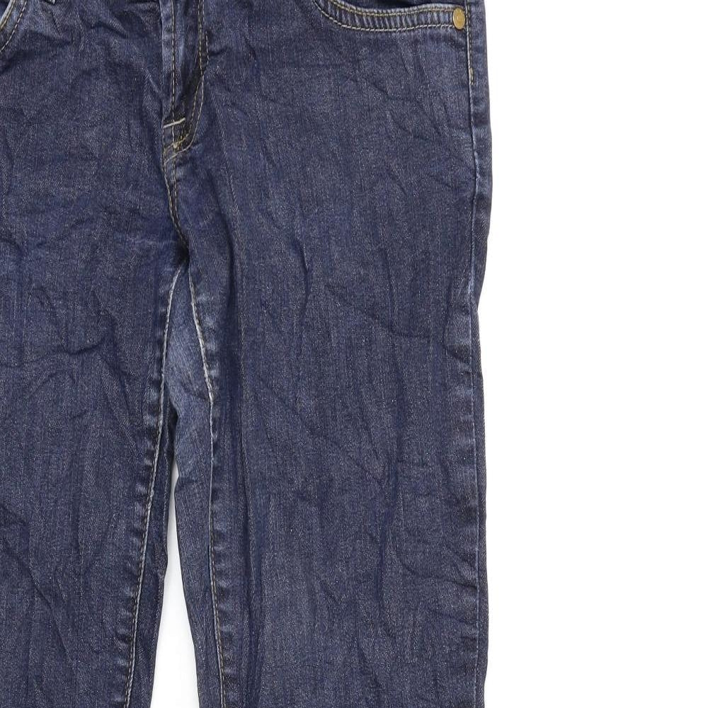 GINA JEANS Womens Blue  Denim Straight Jeans Size 30 in L30 in