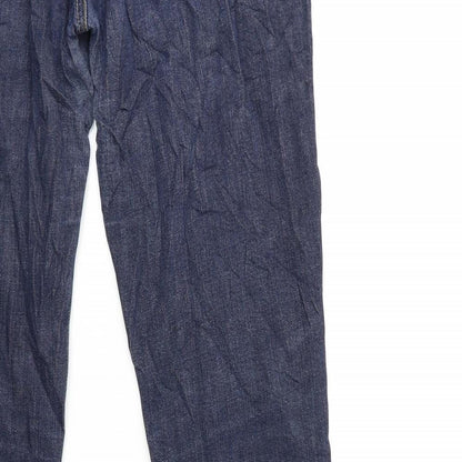 GINA JEANS Womens Blue  Denim Straight Jeans Size 30 in L30 in