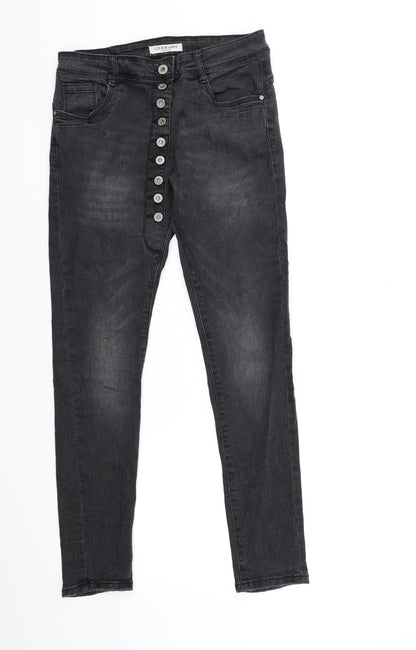 Preworn Mens Black  Denim Skinny Jeans Size S L28 in