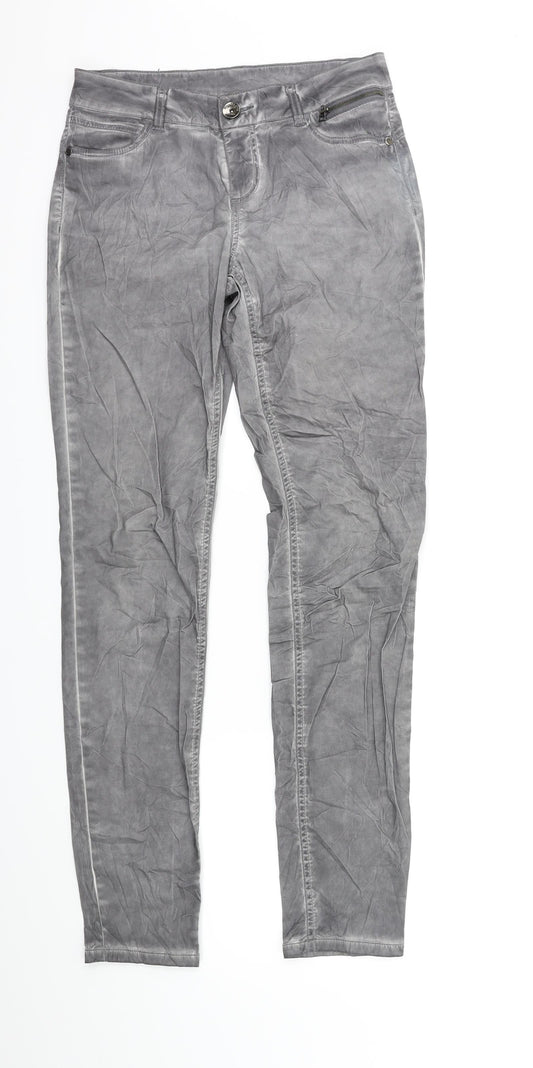 Womens UK Size 34 in Street One Regular Fit Skinny Grey Jeans