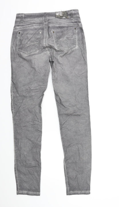 Womens UK Size 34 in Street One Regular Fit Skinny Grey Jeans