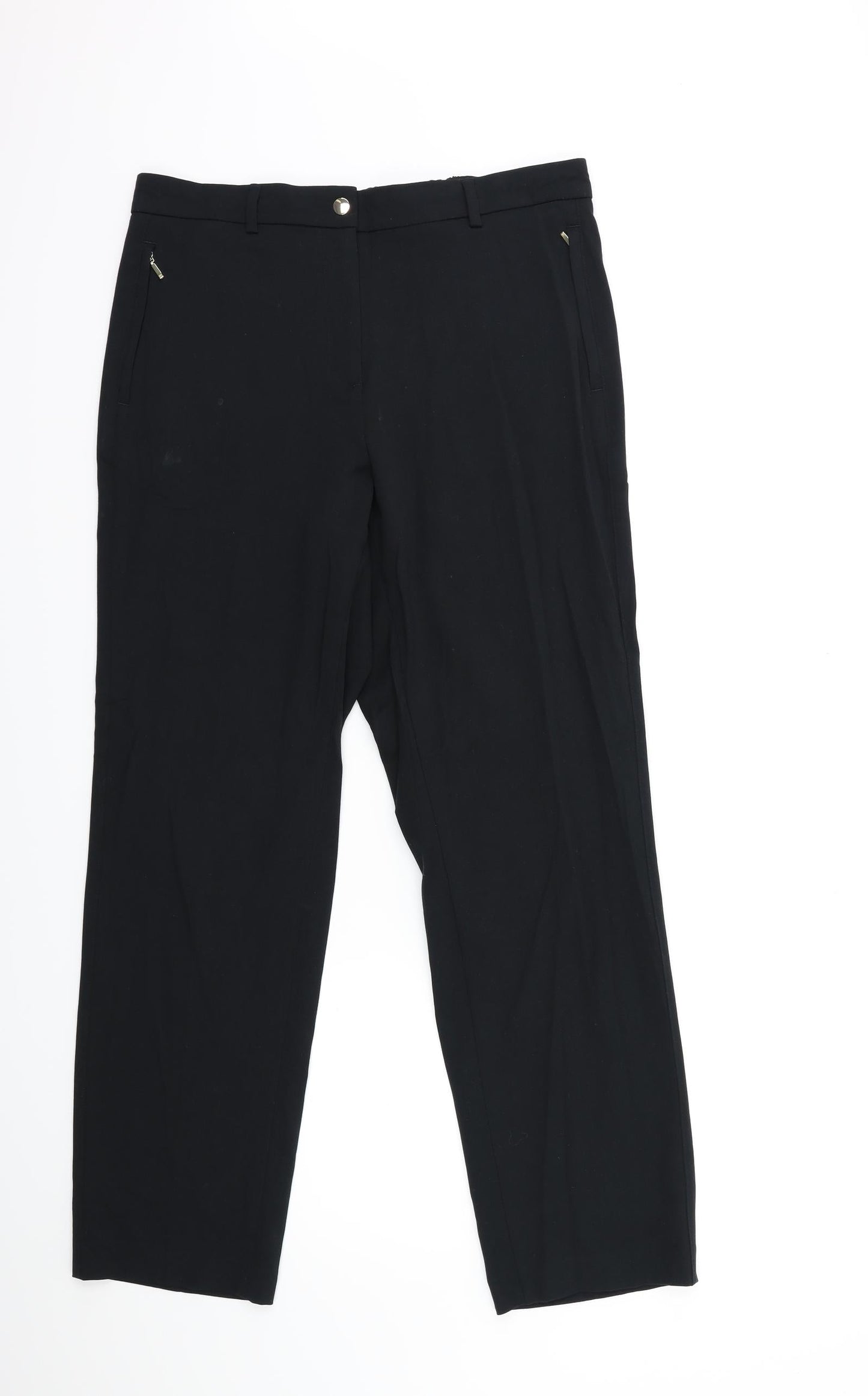 Womens UK Size 14 Marks and Spencer Regular Fit  Beige Trousers