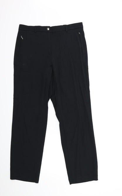 Womens UK Size 14 Marks and Spencer Regular Fit  Beige Trousers