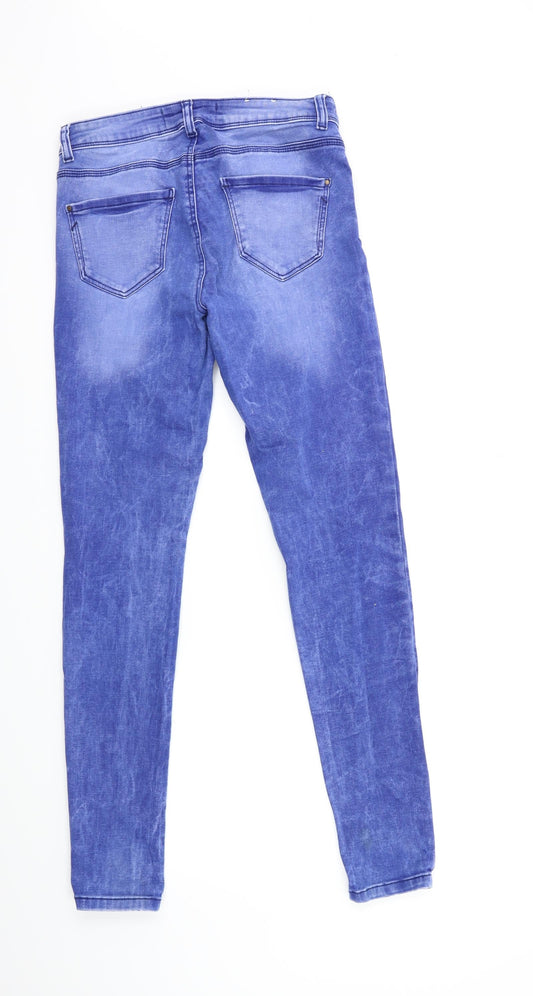 New Look Womens Black  Denim Skinny Jeans Size 12 L30 in