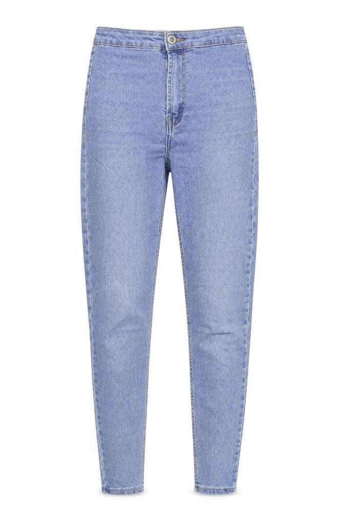 Womens UK Size 6 Bershka Regular Fit Skinny Blue Jeans