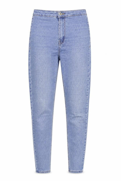 Womens UK Size 6 Bershka Regular Fit Skinny Blue Jeans