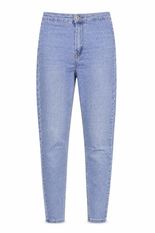 Womens UK Size 6 Bershka Regular Fit Skinny Blue Jeans