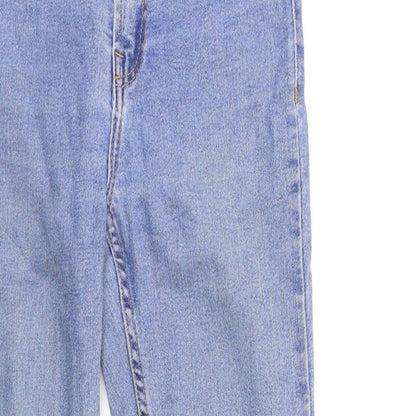 Bershka Womens Blue  Denim Skinny Jeans Size 6 L27 in