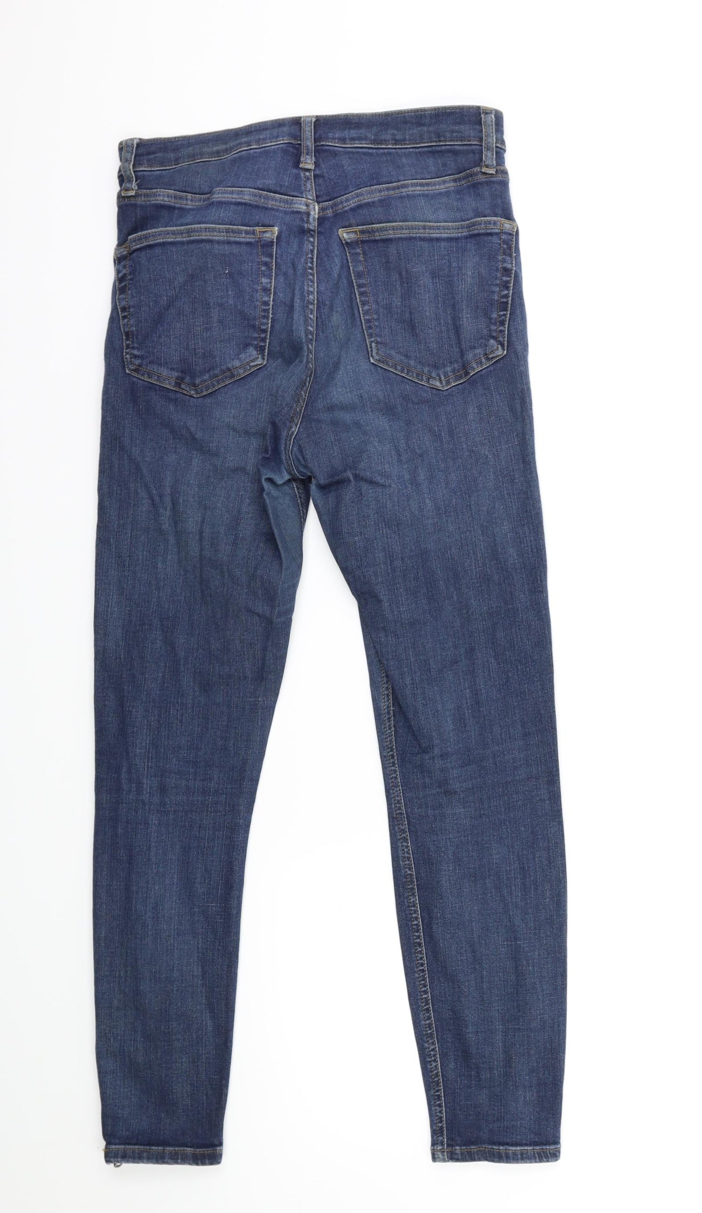 Womens UK Size 26 in Preworn Regular Fit Skinny Blue Jeans